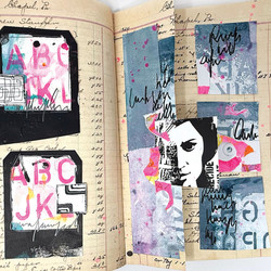 Dina Wakley Media sapluuna School Style Alpha, 9