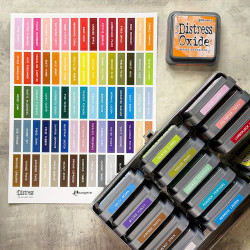 Tim Holtz Distress Ink Pad Labels -tarrat, valkoinen