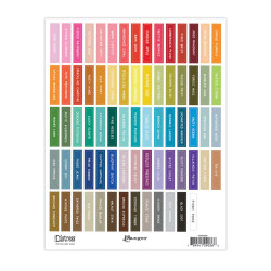 Tim Holtz Distress Ink Pad Labels -tarrat, valkoinen