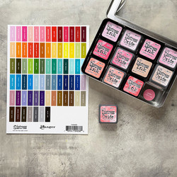 Tim Holtz Distress Mini Ink Pad Labels -tarrat, valkoinen