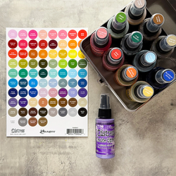 Tim Holtz Distress Small Round Labels -tarrat, valkoinen