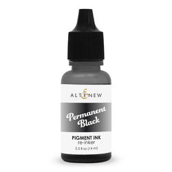 Altenew Pigment Ink -täyttöpullo, sävy Permanent Black