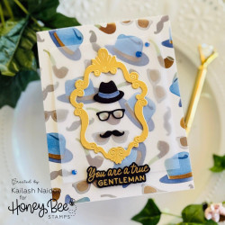 Honey Bee Stamps stanssi Lovely Layers: Gallery Wall Baroque Frames