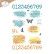 Elizabeth Craft Designs  Rub-Ons siirtokuvat Layers of Time, 4 arkkia