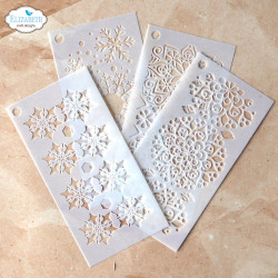Elizabeth Craft Designs sapluunat Winter Stencils