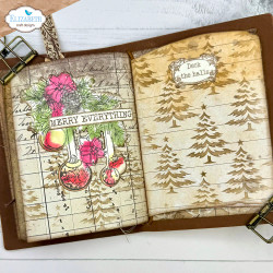 Elizabeth Craft Designs sapluunat Golden Season, Journal Stencils 9