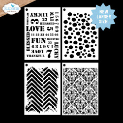 Elizabeth Craft Designs sapluunat Journal Stencils 11