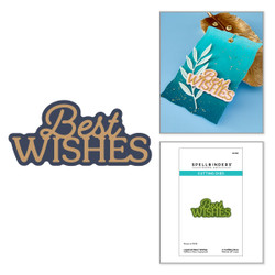 Spellbinders stanssi Layered Best Wishes