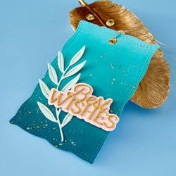 Spellbinders stanssi Layered Best Wishes