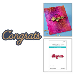 Spellbinders stanssi Layered Congrats
