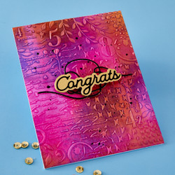 Spellbinders stanssi Layered Congrats