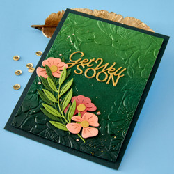 Spellbinders stanssi Layered Get Well Soon