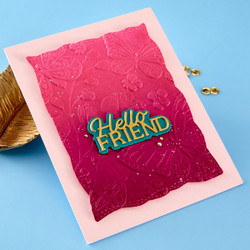 Spellbinders stanssi Hello Friend