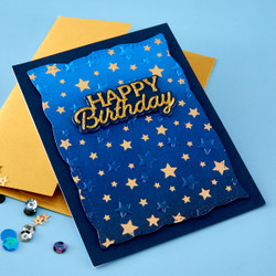 Spellbinders stanssi Happy Birthday