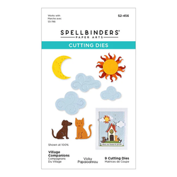 Spellbinders stanssi Whimsical Village, Village Companions