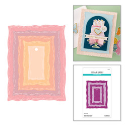 Spellbinders stanssi Playful Stitched Panels