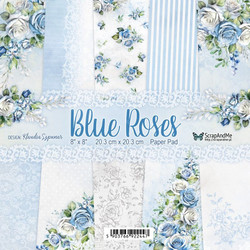 Scrap And Me paperipakkaus Blue Roses, 12