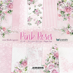 Scrap And Me paperipakkaus Pink Roses, 12