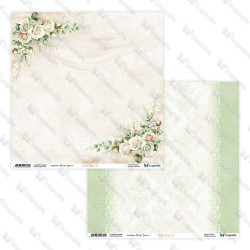 Scrap And Me paperipakkaus White Roses, 12