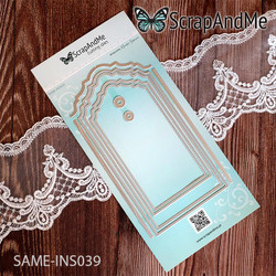 ScrapAndMe stanssi Card and Large Tags and Stitching