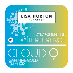 Lisa Horton Crafts Cloud 9 Interference -mustetyyny, sävy Sapphire Gold Shimmer