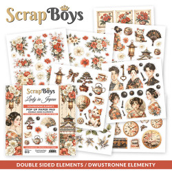ScrapBoys paperikko Lady in Japan Pop Up, 6