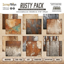 ScrapBoys paperipakkaus Rusty Pack, 8