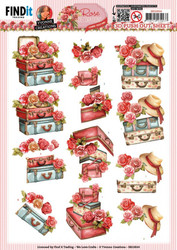Yvonne Creations Rose Decorations 3D-kuvat Rose Suitcase