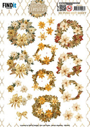 Berrie's Beauties Glowing Christmas 3D-kuvat Wreath