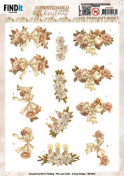 Amy Design Frosted Gold Christmas 3D-kuvat Christmas Piece