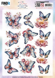 Berrie's Beauties Flutter Fair 3D-kuvat Pink Flutters