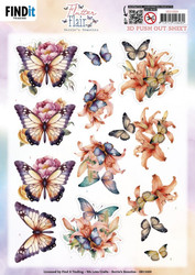 Berrie's Beauties Flutter Fair 3D-kuvat Orange Flutters