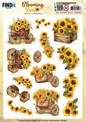 Berrie's Beauties Blooming Sun 3D-kuvat Sunflower Wagon