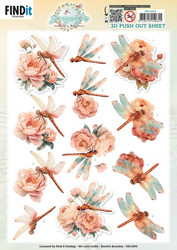 Berrie's Beauties Dragonflies 3D-kuvat Blush