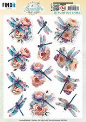 Berrie's Beauties Dragonflies 3D-kuvat Azure