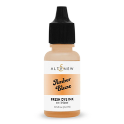Altenew Fresh Dye Ink -täyttöpullo, sävy Amber Blaze