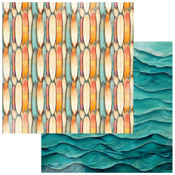 49 and Market Beach Vibes skräppipaperi Surf