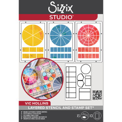 Sizzix leima- ja sapluunasetti by Vic Hollins, Artist Tools