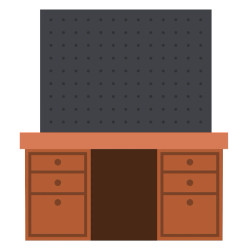 Honey Bee Stamps stanssi Lovely Layers: Pegboard and Desk