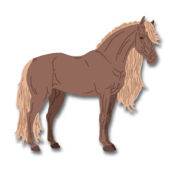 Honey Bee Stamps stanssi Lovely Layers: Horse