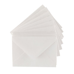 Spellbinders minikirjekuoret White, 25 kpl