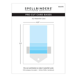 Spellbinders korttipohjat Kinetic Card Bases, Waterfall, 3 kpl