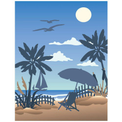 Honey Bee Stamps stanssi Shoreline Scene Builder