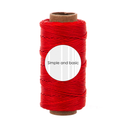 Simple and Basic Polyester -nyöri, sävy Bright Red