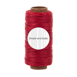 Simple and Basic Polyester -nyöri, sävy Calm Red