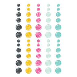 Simple Stories Glitter Enamel Dots -tarrat Crafty Babe