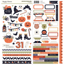 Simple Stories tarra-arkki Frightful Fun Icons, 6