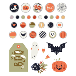 Simple Stories Frightful Fun Decorative Brads -koristeet