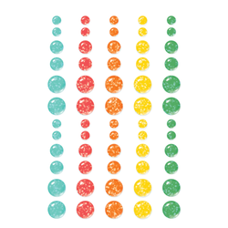 Simple Stories Glitter Enamel Dots -tarrat Game Night