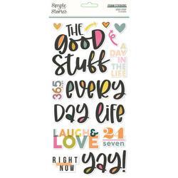 Simple Stories Foam Stickers -tarrat Good Stuff